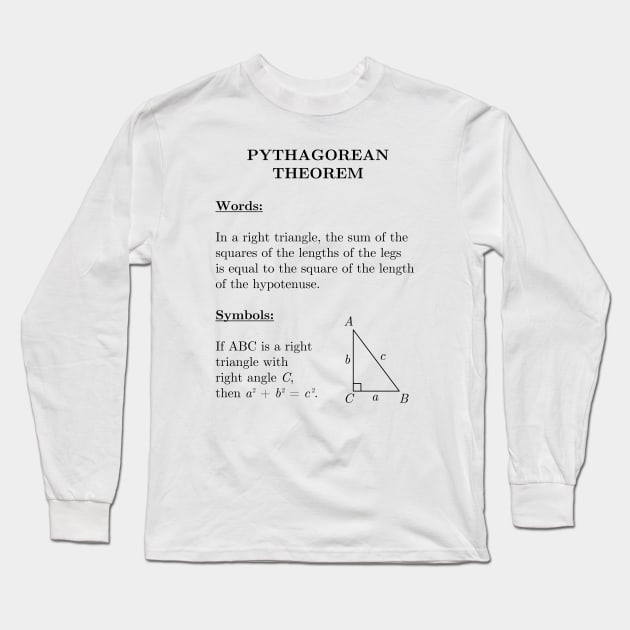 Pythagorean Theorem Long Sleeve T-Shirt by inotyler